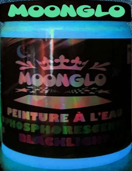 LAS MEJORES  PINTURA FOTOLUMINISCENTE MOONGLO AGUA 1K AZUL