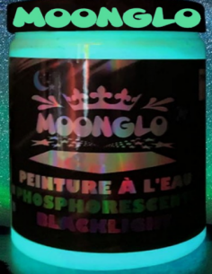 LAS MEJORES  PINTURA FOTOLUMINISCENTE MOONGLO AGUA 1K TURQUESA