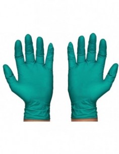 GUANTE DE NITRILO VERDE   XTREM 6 GR