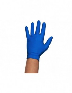 GUANTE DE NITRILO AZUL EXTRA LARGO  XL 9 GR