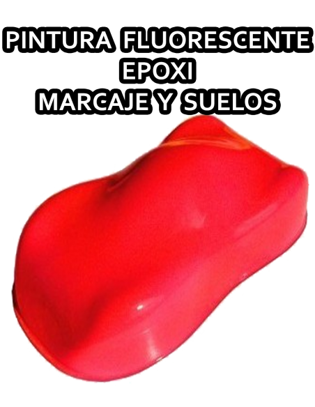 PINTURA DE MARCADO FLUOPOX PARA SUELO FLUORESCENTE ROJO