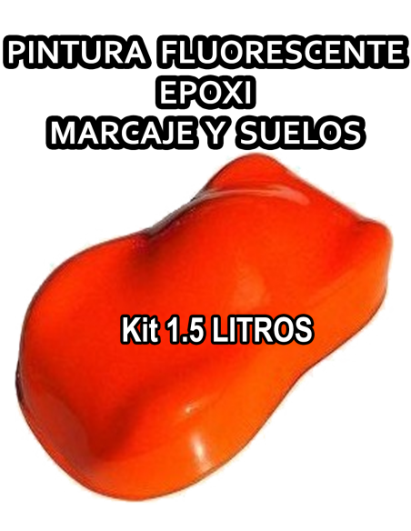 PINTURA DE MARCADO FLUOPOX PARA SUELO FLUORESCENTE NARANJA