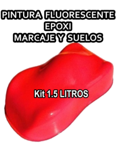 PINTURA DE MARCADO FLUOPOX PARA SUELO FLUORESCENTE ROJO 2