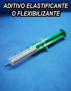 EL ADITIVO ELASTIFICANTE O FLEXIBILIZANTE PARA PIEZAS DE PLASTICO