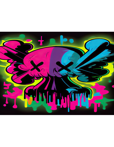MANGO SKELETON PERSONALIZADO VIRUS TOXICO