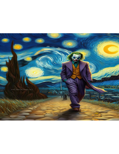 MANGO SKELETON PERSONALIZADO VAN GOGH NOCHE ESTRELLADA JOKER