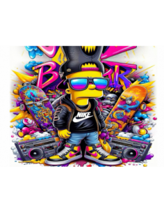 MANGO SKELETON PERSONALIZADO BART SIMPSON