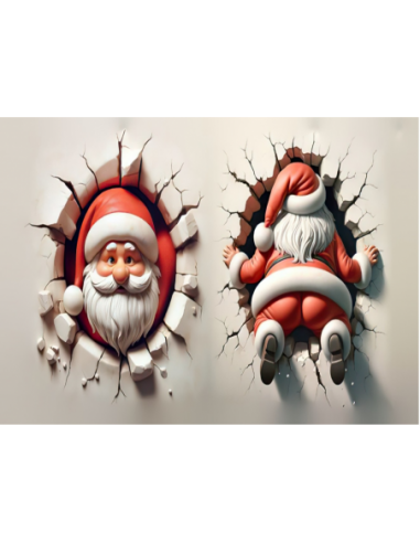 MANGO SKELETON PERSONALIZADO PAPA NOEL ROMPE MUROS