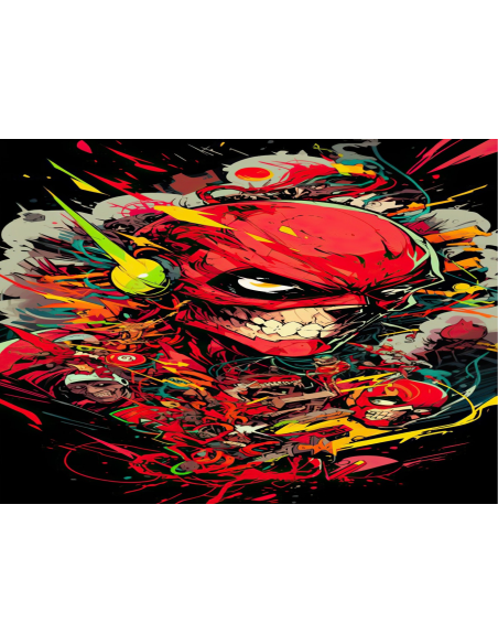 MANGO SKELETON PERSONALIZADO CRANEO ROJO MARVEL