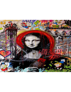 MANGO SKELETON PERSONALIZADO MONALISA GRAFFITI
