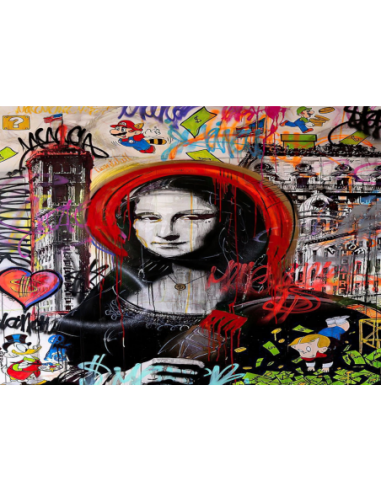 MANGO SKELETON PERSONALIZADO MONALISA GRAFFITI