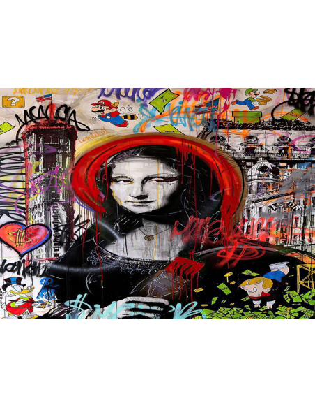 MANGO SKELETON PERSONALIZADO MONALISA GRAFFITI