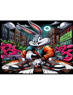 MANGO SKELETON PERSONALIZADO WARNER BROS BUGS BUNNY