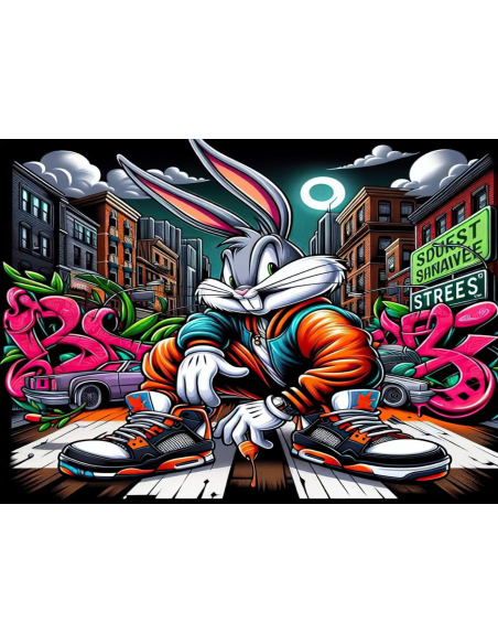 MANGO SKELETON PERSONALIZADO WARNER BROS BUGS BUNNY