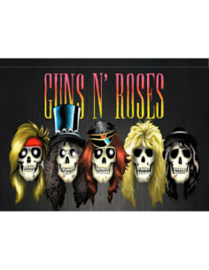 MANGO SKELETON PERSONALIZADO GUNS N ROSES