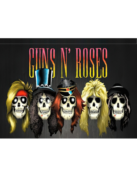 MANGO SKELETON PERSONALIZADO GUNS N ROSES