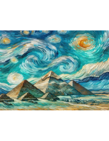 MANGO SKELETON PERSONALIZADO VAN GOGH NOCHE ESTRELLADA EGIPTO