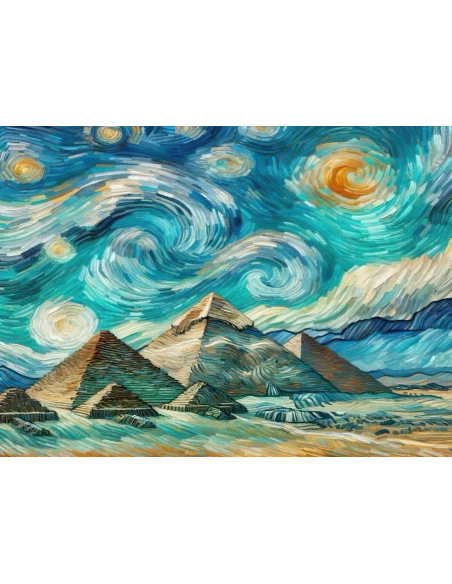 MANGO SKELETON PERSONALIZADO VAN GOGH NOCHE ESTRELLADA EGIPTO