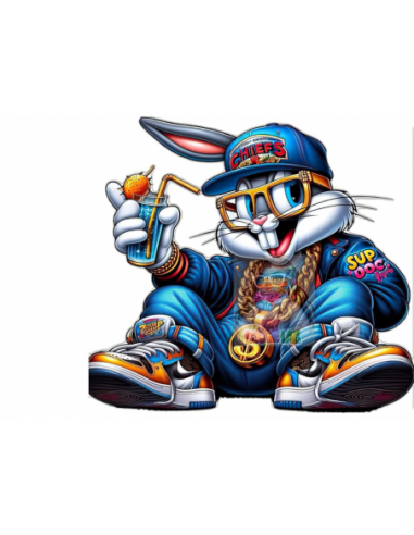 MANGO SKELETON PERSONALIZADO BUGS BUNNY RAPERO