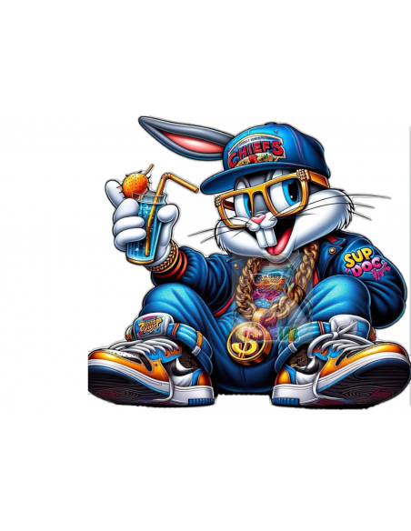 MANGO SKELETON PERSONALIZADO BUGS BUNNY RAPERO
