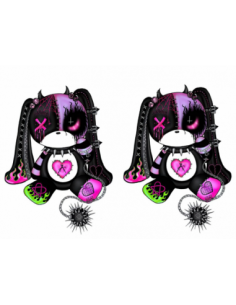 MANGO SKELETON PERSONALIZADO OSITA CONEJITA GOTICA