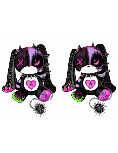 MANGO SKELETON PERSONALIZADO OSITA CONEJITA GOTICA