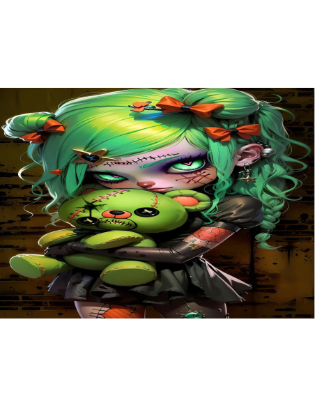 MANGO SKELETON PERSONALIZADO ANNIE GOTICA