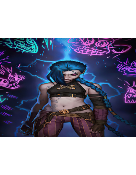 MANGO SKELETON PERSONALIZADO LEAGUE OF LEGENDS JINX