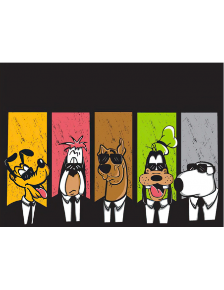MANGO SKELETON PERSONALIZADO PERROS GOOFY PLUTO Y CIA