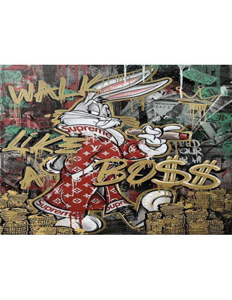 MANGO SKELETON PERSONALIZADO BUGS BUNNY THE BOSS
