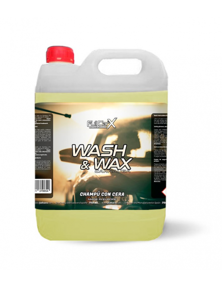 FULLCARX CHAMPÚ CON CERA - WASH & WAX 5L