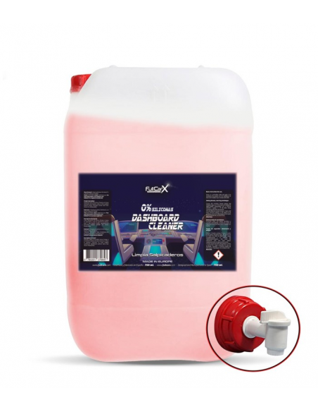 FULLCARX LIMPIA SALPICADEROS 0% SILICONAS - 0% SILICONES DASHBOARD CLEANER 25L