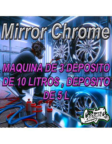 Máquina manual para aplicación de cromado Eficiencia y alto rendimient