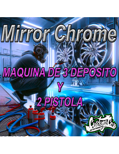 Máquina manual para aplicación de cromado Eficiencia y alto rendimient