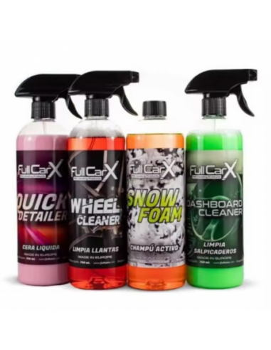 AutoFullCar - KIT LIMPIEZA COCHE MIXTO INTERIOR EXTERIOR FullCarX