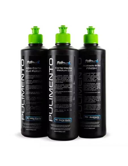 AutoFullCar - Kit Pulido Coche - Pack x3 Pulimentos FullCarX - Alto