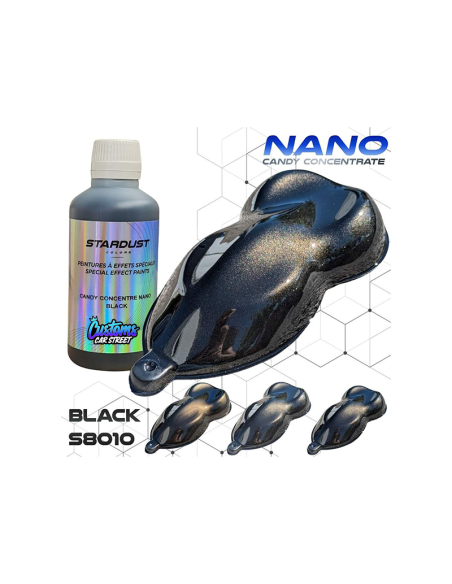 BLACK TINTAS CANDY CONCENTRADA NANO PARTICULA RESISTENTE AL SOL UV