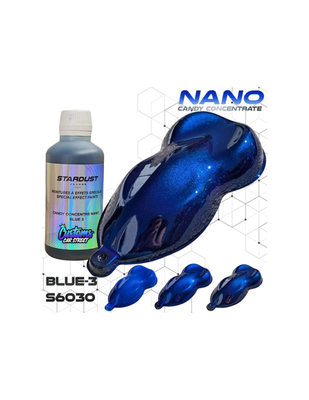 BLUE 3 TINTAS CANDY CONCENTRADA NANO PARTICULA RESISTENTE AL SOL UV