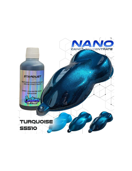 TURQUESE TINTAS CANDY CONCENTRADA NANO PARTICULA RESISTENTE AL SOL UV