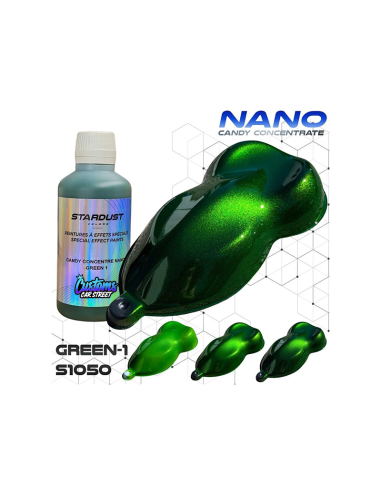 GREEN 1 TINTAS CANDY CONCENTRADA NANO PARTICULA RESISTENTE AL SOL UV
