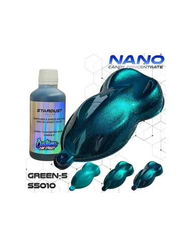 GREEN 5TINTAS CANDY CONCENTRADA NANO PARTICULA RESISTENTE AL SOL UV