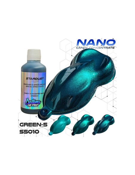 GREEN 5TINTAS CANDY CONCENTRADA NANO PARTICULA RESISTENTE AL SOL UV