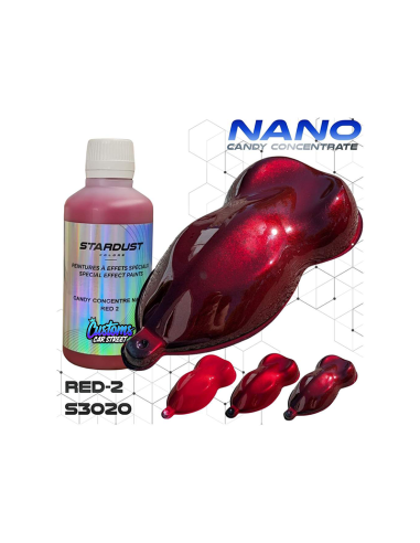 RED 2 TINTAS CANDY CONCENTRADA NANO PARTICULA RESISTENTE AL SOL UV