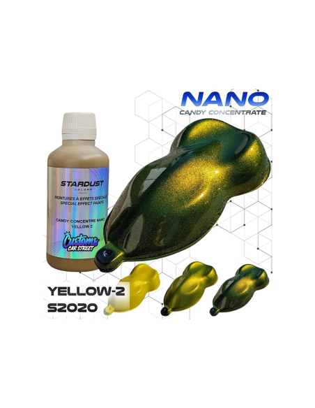YELLOW 2 TINTAS CANDY CONCENTRADA NANO PARTICULA RESISTENTE AL SOL UV