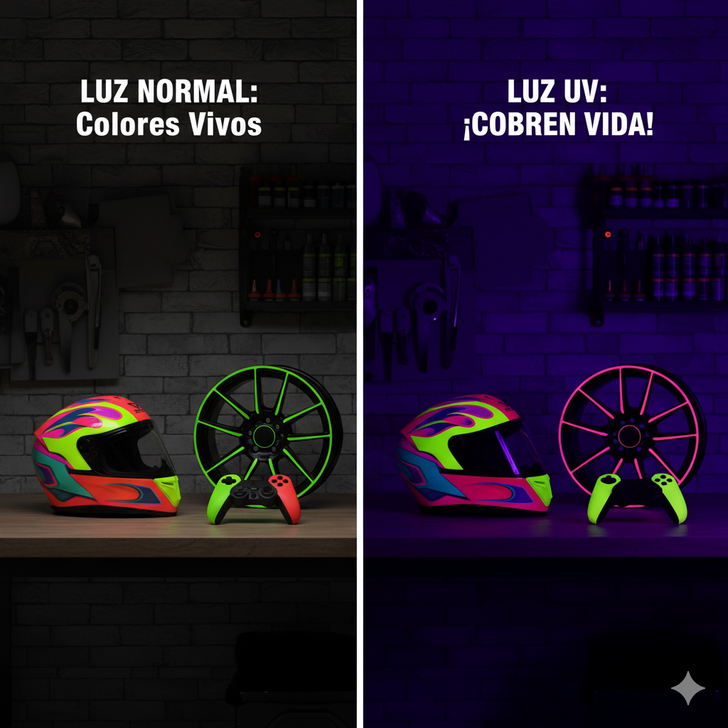 pintura fluorescente UV